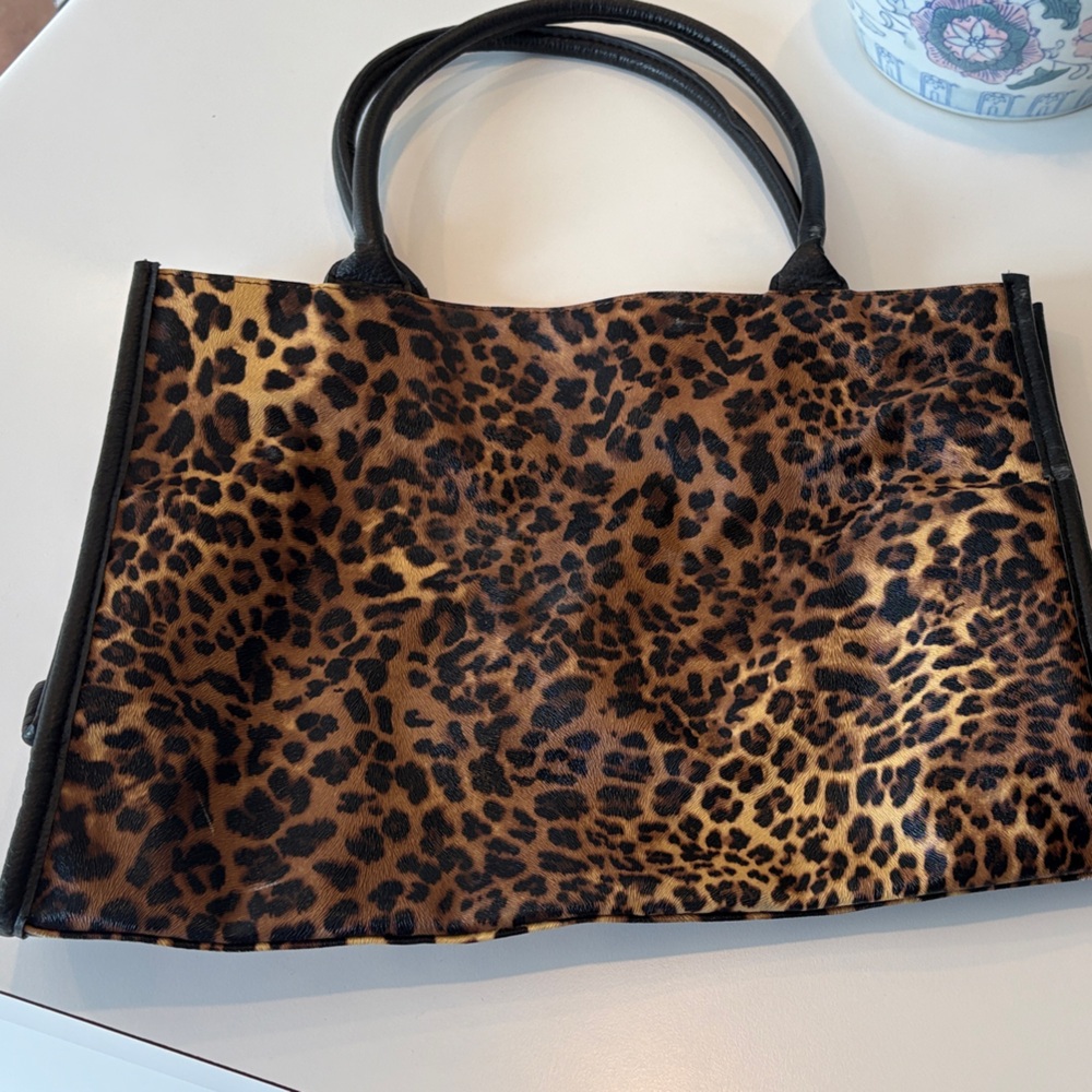Leopard Print Tote Bag